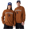 Mikina cez hlavu New Era MLB LARGE LOGO OVERSIZE CREW LOS ANGELES DODGERS hnedá 60416329 - L
