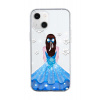 Kryt TopQ iPhone 13 mini silikón Blue Princess 64725