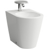 LAUFEN Kartell samostatne stojací bidet ku stene, s otvorom, s prepadom, 370 x 560 mm, biela, s povrchom LCC, H8323314003021