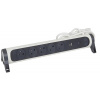 LEGRAND Přívod prodlužovací 1,5m 5zásuvka 230V/16A 5x2P+T 2xUSB otočný přepěťová ochrana IP20 bílá/tm.šedá