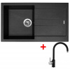 Granitový drez Sinks AMANDA 860 Metalblack +drezová batéria VITALIA GR