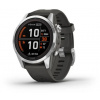Garmin fenix7S Pro - solárna edícia, strieborný/čierny remienok