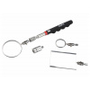 EXTOL PREMIUM inšpekčné zrkadlá 5ks, teleskopické 170-770mm, magnet so svetlom, 8863011