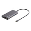 StarTech.com DKT30CHVAUSP dokovacia stanica a replikátor portov Kábel USB 3.2 Gen 1 (3.1 Gen 1) Type-C Čierna, Šedá (DKT30CHVAUSP)
