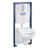 Grohe Cenově zvýhodněný závěsný WC set do lehkých stěn / předstěnová montáž+ WC Bau Ceramic G394180001
