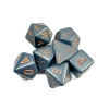 Sada kociek na RPG: Chessex - Dark Grey Opaque (7 ks)