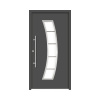 Hliníkovo-oceľové vchodové dvere pasívne Hermes 110 x 210 cm L antracit