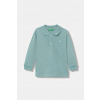 Detská bavlnená košeľa s dlhým rukávom United Colors of Benetton 3089G3009.P.Season.9BYA tyrkysová 82