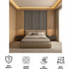 PVC panel na stenu Sivý - kompozitný nástenný obklad 240x60cm - PRISMO