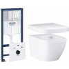 Set WC misa Grohe Euro Ceramic 3932800H, podomietková konštrukcia Grohe Rapid SL 38827000, 39331001