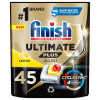 Finish Ultimate Plus All in 1 Lemon Kapsule do umývačky riadu 45ks + darčeková vzorka produktu Finish