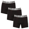 3PACK pánske boxerky Calvin Klein čierne (NB3131A-7V1) S