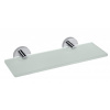 SAPHO X-ROUND E sklenená polička 300x130mm, chróm (104122042) XR601