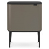 Brabantia BO Touch Bin 11+23L platinová