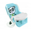Hojdačka plastová Inlea4Fun Panda - modrá