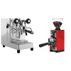 Lelit MaraX3 PL62X3, stainless steel + Eureka Mignon Libra 65 All Purpose, CR ferrari red