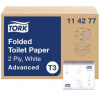 Toaletný papier 2-vrstvový skladaný TORK Advanced T3, 252 ks