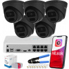 Sada 5 kamier na monitorovanie IPC-T241H-C BLACK vonkajšie Hilook Hikvision