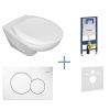 Geberit Duofix - set - závesné WC Jika Lyra + sedadlo + Sigma 01 + zvuková izolácia
