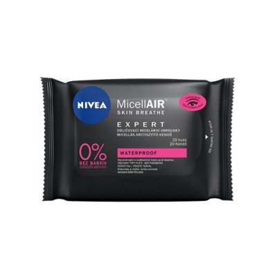 NIVEA MicellAIR Skin Breathe Expert, Odličovacie micelárne obrúsky 20 ks