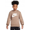 Chlapčené mikiny Nike Kids Sportswear Club Fleece - hemp/white - Hnedý (XL)