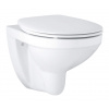 Grohe Bau Ceramic - Závesné WC s doskou, alpská biela 39497000