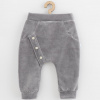 Dojčenské semiškové tepláky New Baby Suede clothes sivá Sivá 62 (3-6m)