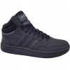 TOPÁNKY ADIDAS HOOPS MID 3.0 K ČIERNE VYSOKÉ, VEĽKOSŤ 40