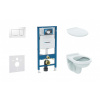 GEBERIT - Duofix Set predstenovej inštalácie, klozet Alpha s doskou, tlačidlo Sigma30, biela/chróm 111.300.00.5 NR5