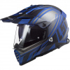 LS2 MX436 PIONEER EVO MASTER MATT BLACK BLUE (Dopredaj)