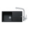 FRANKE SETG264O fragranitový drez 970x500 mm BFG 611 Onyx+batéria FS 3230.031 Chróm FRA 114.0700.741