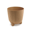kvetináč 16,8cm RYFO N ECO WOOD DRF170NW-4665W naturo plastový