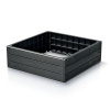 Prosperplast Vyvýšený záhon BASE WOODY 75,6 cm antracit
