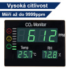 Detektor oxidu uhličitého CO2 s alarmom Hutermann ALARM CO2-2008 s meraním teploty a vlhkosti vzduchu, Merač 'vydýchanosti vzduchu'