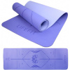 Podložka LIFEFIT® YOGA MAT LOTOS DUO, 183x58x0,6cm, modrá