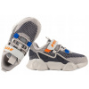 BARTEK 8700710 DETSKÁ ŠPORTOVÁ OBUV SNEAKERS POLTOPÁNKY PU NA SUCHÝ ZIPS Grafit 29
