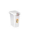 Stefanplast Pet food Container 33 × 22 × 41 cm 15 l biely/transparentný na 6 kg