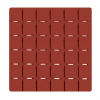 Spirella Protišmyková podložka QUADRO, terakota, 13 x 13 cm, 5 ks