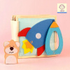 Manipulačná knižka Malá, Quiet Book Jolly Designs - Raketa