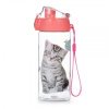 OXYBAG 3-44523 Oxy Click My Little Kitty, fľaša na pitie 500ml, transparentná