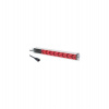 DIGITUS 1U Hliníkové PDU, do stojanu, 8x červený CEE 7/7 10A zástrčka, 250VAC 50/60 Hz, Přípoj C14 (DN-95410-R)