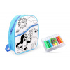Wiky Batoh Krtko vymalovávací modrý 30 cm + 8 fixiek W011819