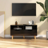 zahrada-XL TV skrinka, lesklá čierna 90x40x48,5 cm, kompozitné drevo 326784