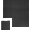 Gumená PODLAHA PUZZLE do posilňovne ROHOŽ pod zariadenie ochranná čierna 1,8x1,8m