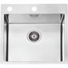 ALVEUS Pure 30 nerezový drez, s excentrom, horná montáž/do roviny, 515 x 525 mm, saténová vanička, kartáčovaný povrch, 1103609