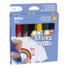 Apli Color Sticks temperové barvy na textil mix barev 6 x 6 g, sada