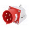 Instalační vidlice 32A/400V/5-pól nástěnná PCE 525-6