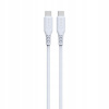 Devia kábel GRS EC636 PD USB-C - USB-C 1,0 m 60W 3A biely