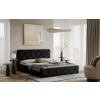 Posteľ LUKA 120x200 čierna s úložným priestorom