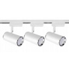 Kolajnicové led svietidla - 3x Sada GU10 Železničná žiarovka 1 fázový vozík (3x Sada GU10 Železničná žiarovka 1 fázový vozík)